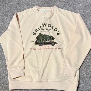 Griswold Christmas Tree Farm Cream Sweatshirt